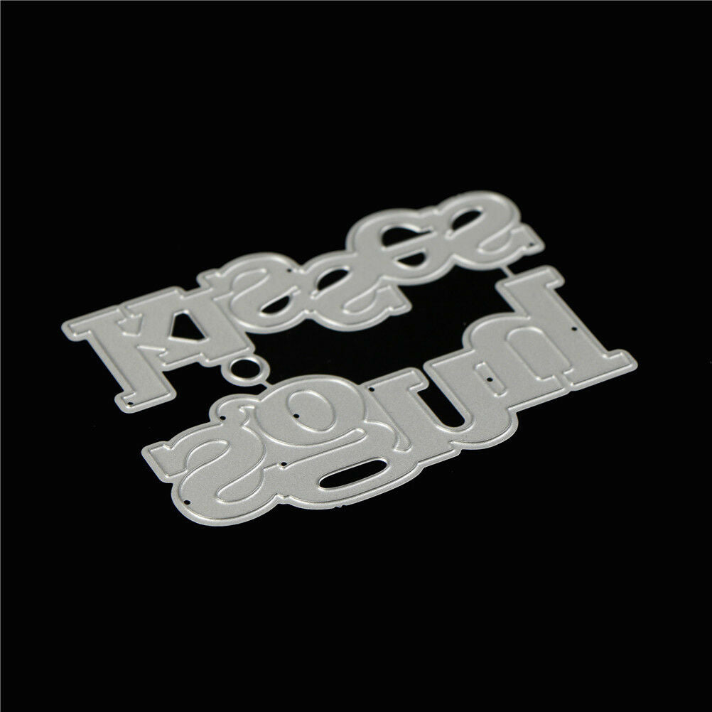 Hugs Kisses Alphabet Metal Cutting Dies For DIY Scrapbooking Album Paper .l8