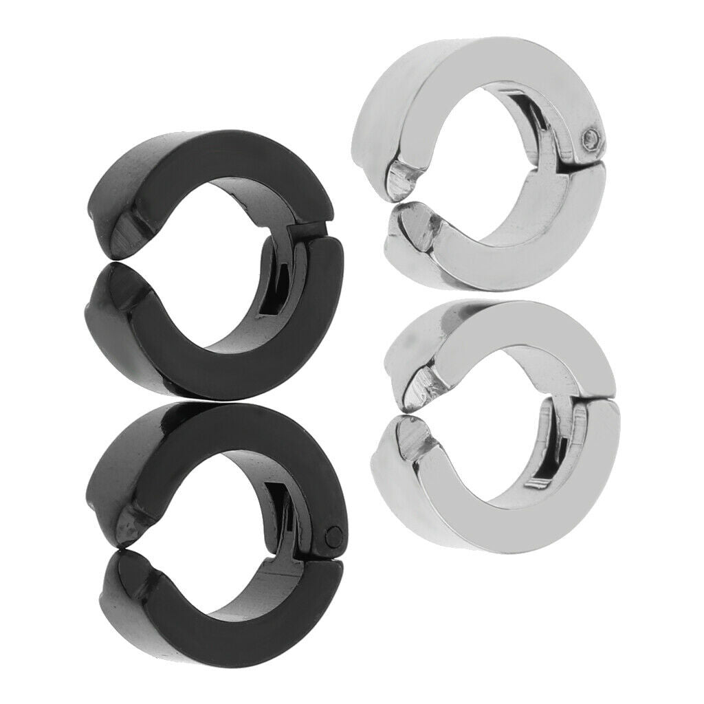 2 Pairs of Earring Ear Piercing for Men And Women Round Ear Studs