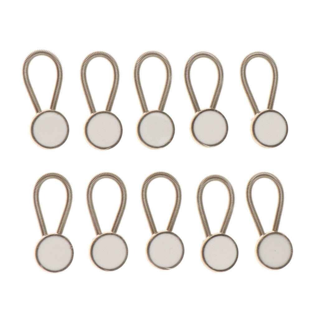 20x Metal Collar Button Extender Womens Suits Jeans Trouser Black, White