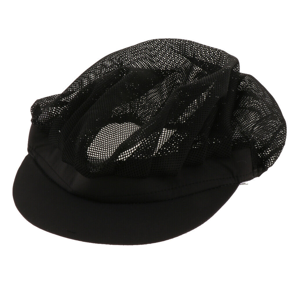 10xCook Adjustable Men Women Kitchen Baker Chef Elastic   Hat Black C