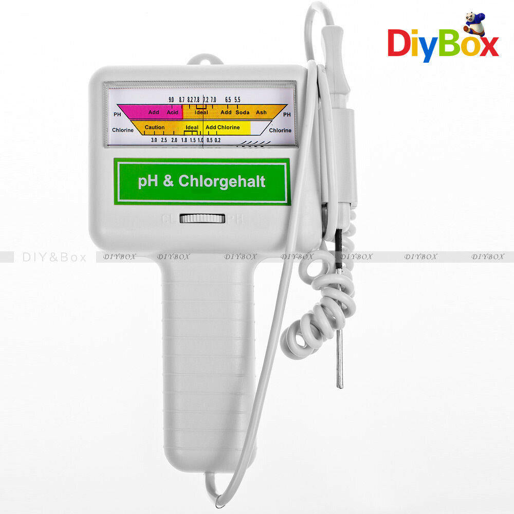 PC-101 Spa Water Quality PH/CL2 Chlorine Tester Level Meter for Swimming Pool ED