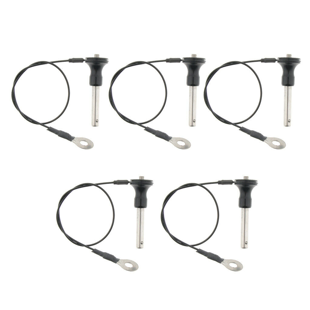 5Pcs Ball Lock Pins Push Button Ball Lock Pin Stainless Steel Ball Lock 35mm
