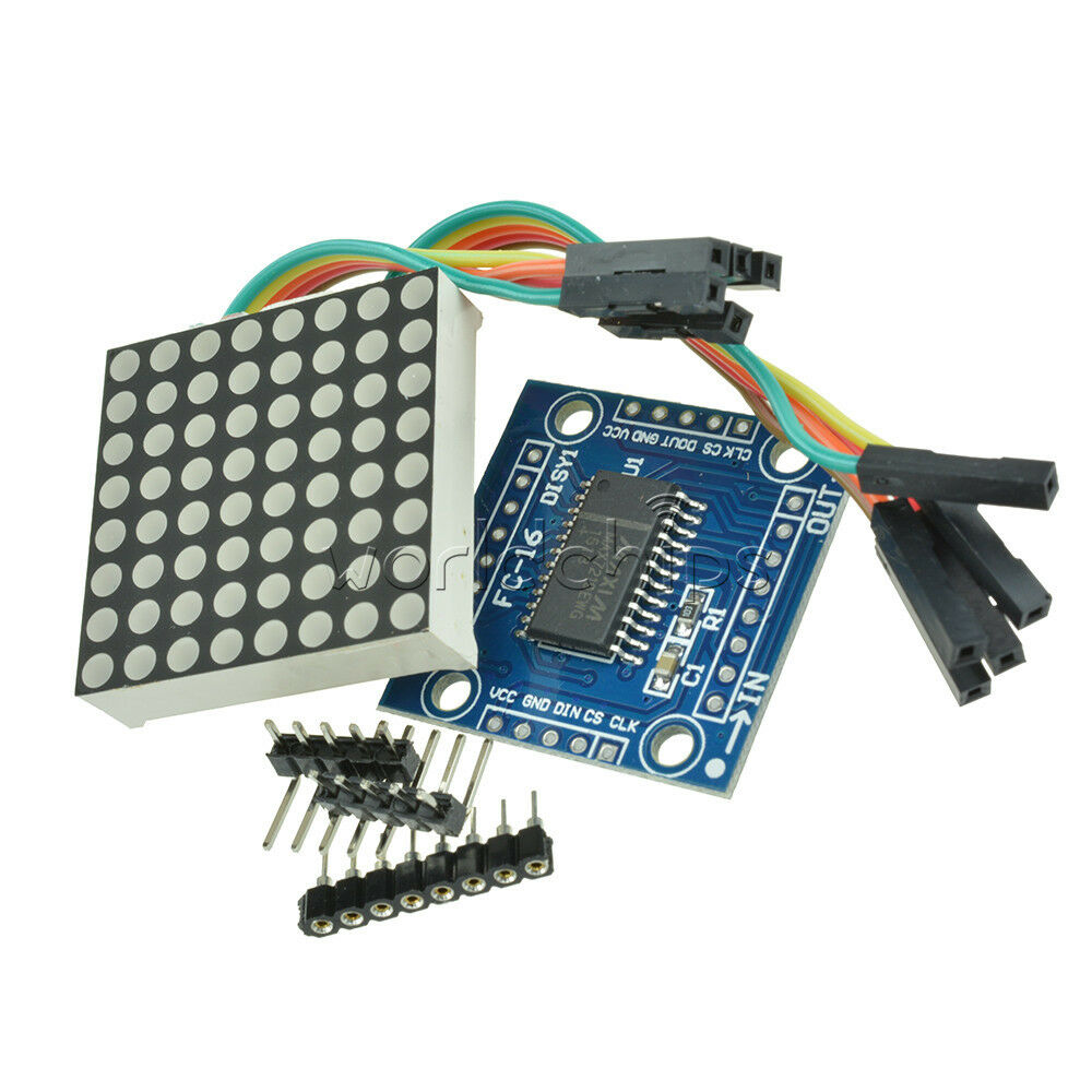 10pcs MAX7219 MAX7219EWG Dot matrix module MCU control Display module DIY kit