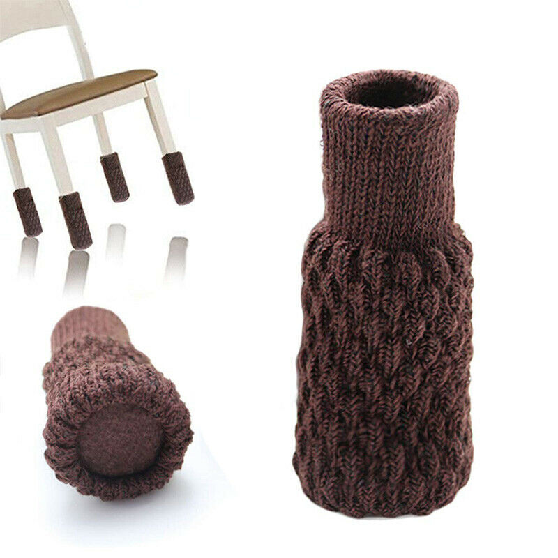 24PCS Chair Leg Socks Knit Non-Slip Furniture Pads Table Floor Protector FurniY3