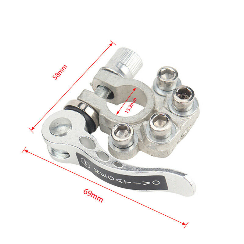 Copper Car Battery Terminal Clip Disconnect Switch Link Kit Heavy Duty Universal