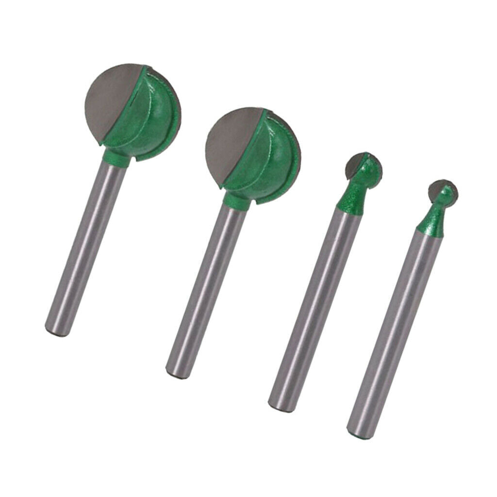 6mm Shank Woodworking Ball Cutter Router Bits for  Carving Engraving