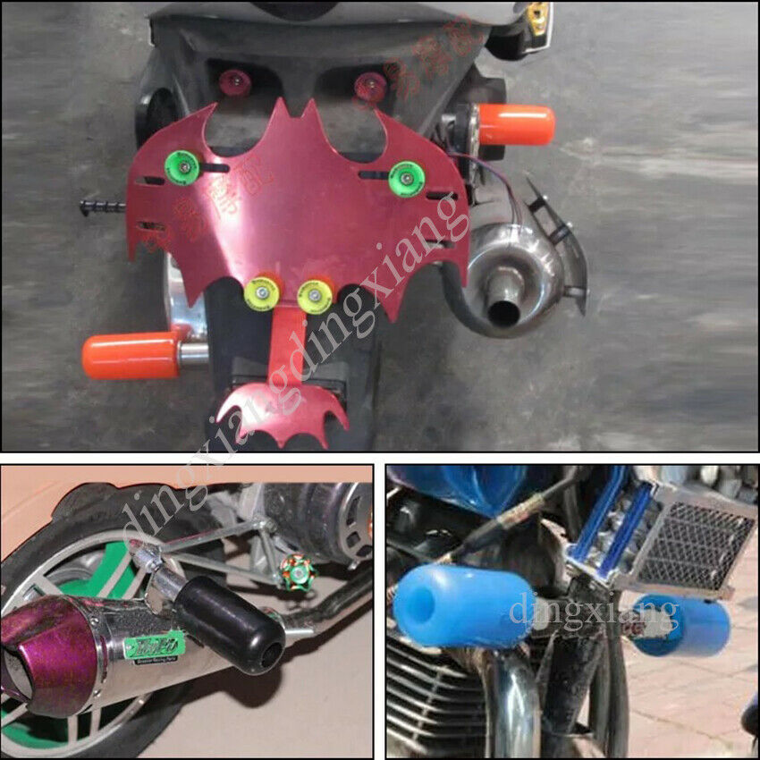 2pc Motorcycle General Anti-fall Glue Refi Aluminum Alloy Wear-resistant