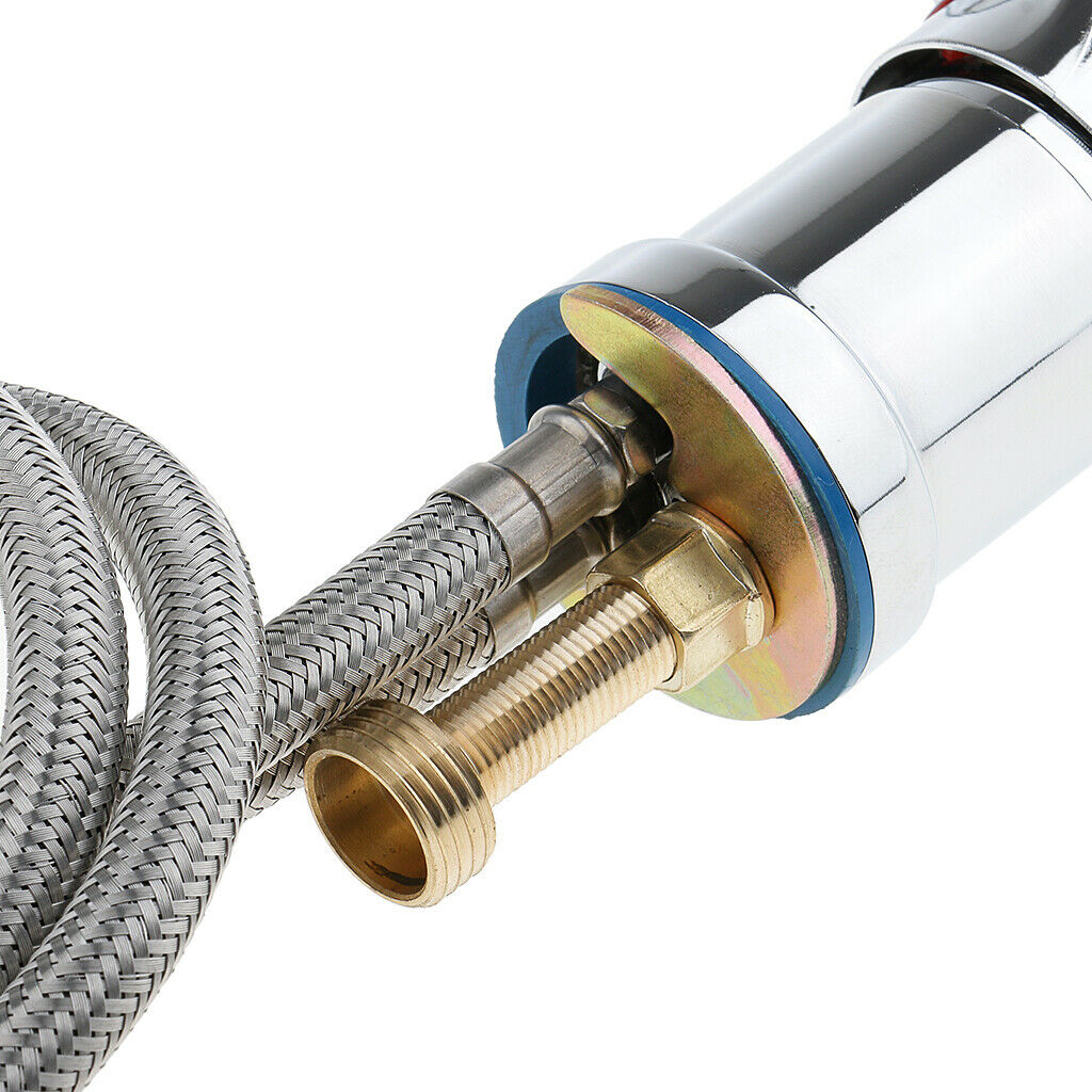 Hot Cold Faucet and Spray Hose for Beauty Salon Shampoo Bowl Parts Kit 70cm