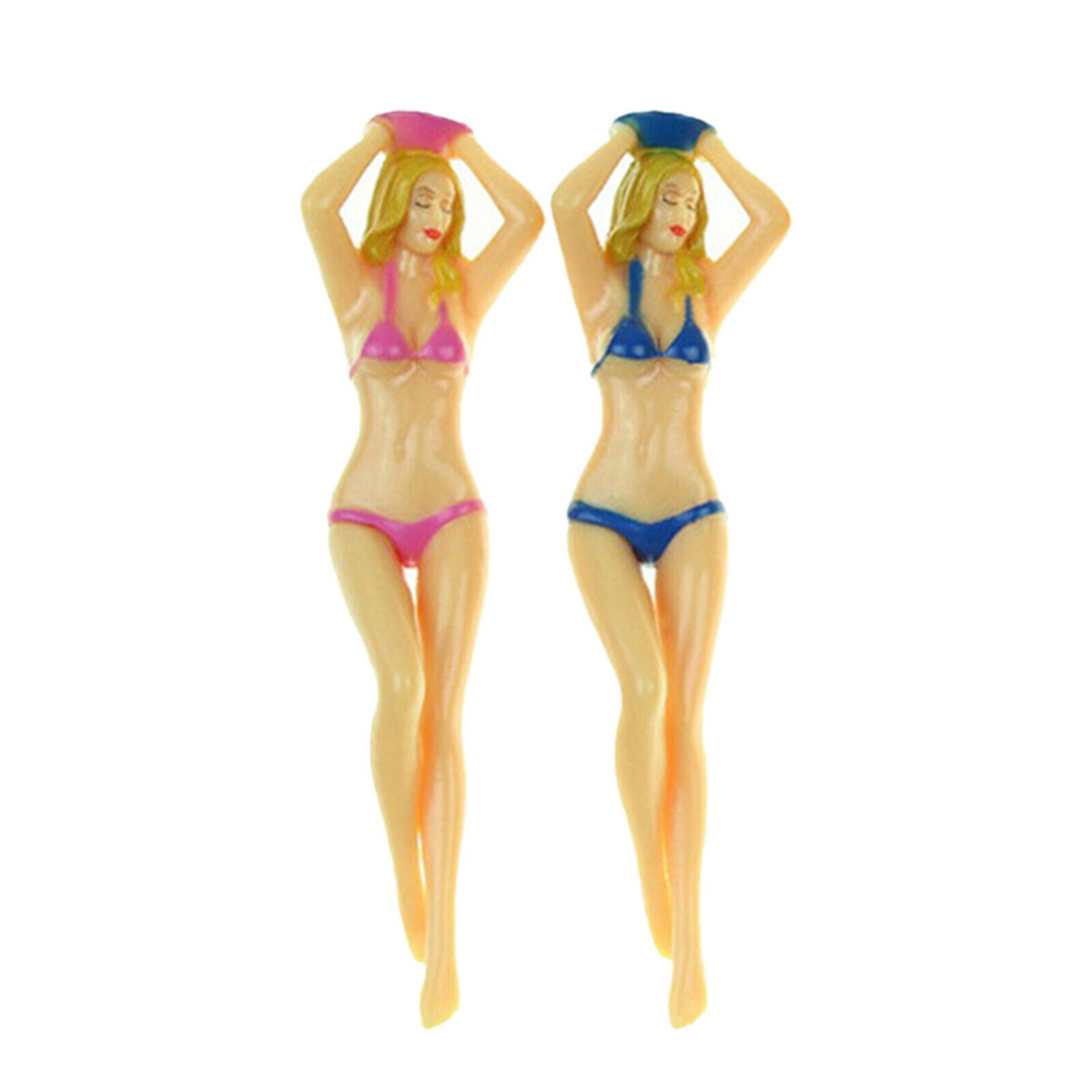 6pcs Plastic Bikini Lady Women's Sexy Body Golf Tees Tool Ball Nail Holder