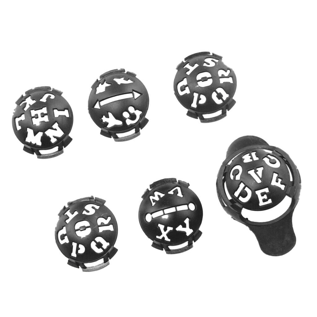 Golf Ball Liner Marker Line Letter Pattern Drawing Alignment Tools Gray