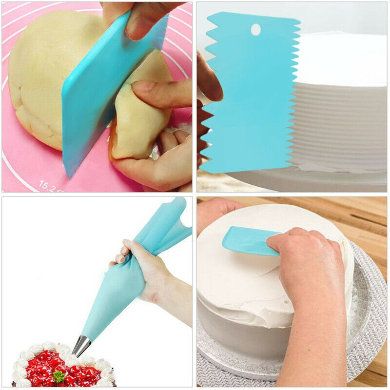 72Pcs Cake Decorating Set Kit Tips Pastry Bags Nozzles Bakery Supplies Tool