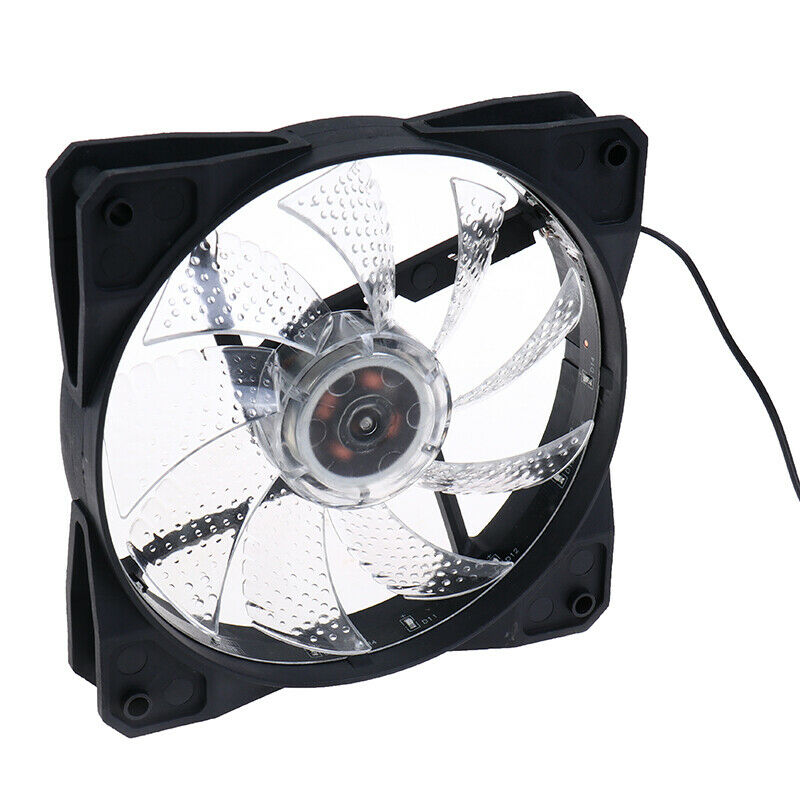 1Pc 12cm PC computer Ultra Silent LED cooling fan radiator 12VDC 3P IDE 4.l8