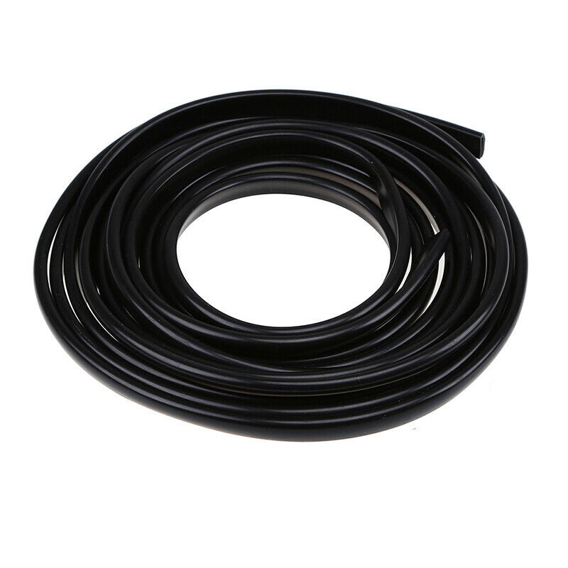 5m Car Door Edge Trim Guard Molding Rubber Seal Strip Scratch Protector Black