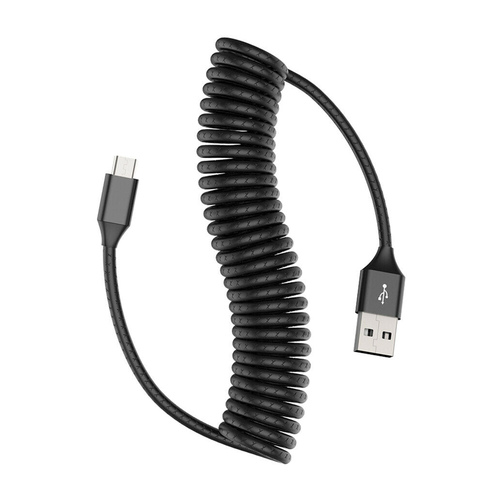 USB 3.0 to micro USB data sync charger spring coil 1.8 m cable fast charge