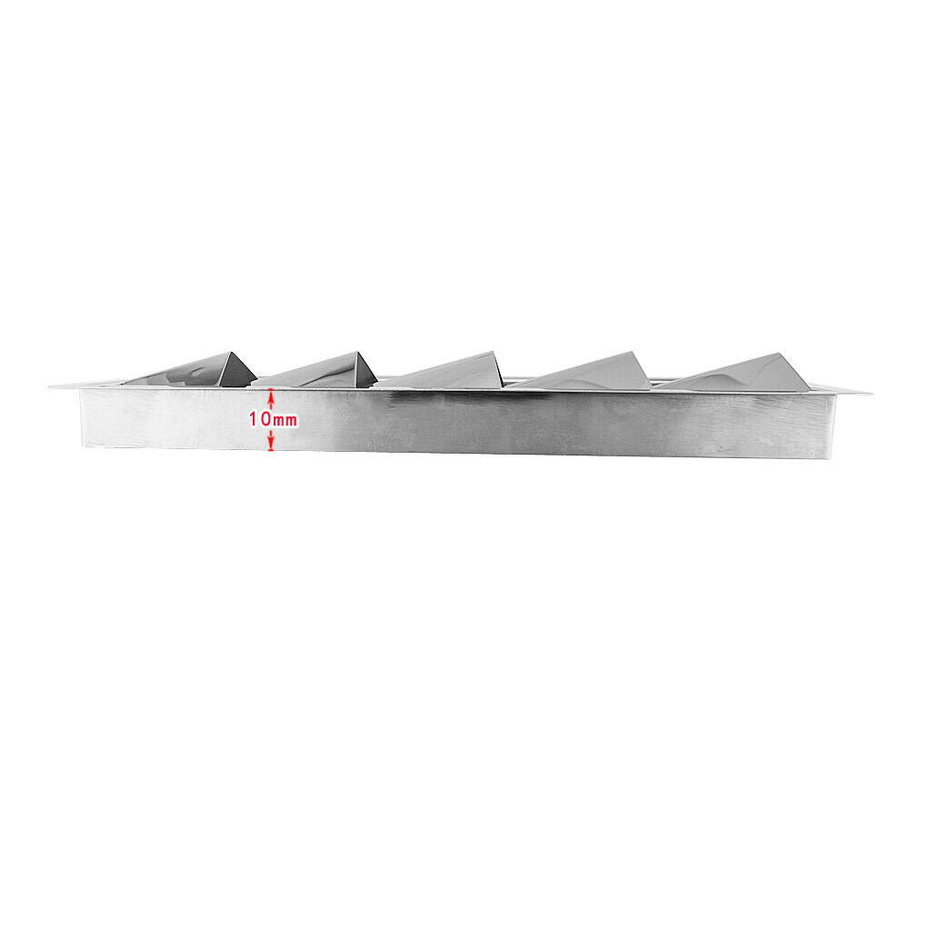 5 Slots Stainless Steel Marine Air Louver Vent Grille Ventilator Cover