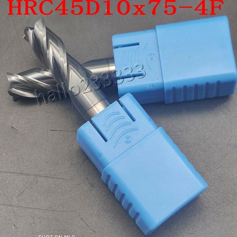 1PCS 10mm *75mm 45 Degree Cutter Router Bit Tool 4 Flutes HRC45-50 Carbide