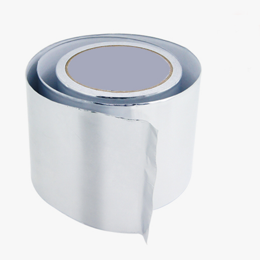 1 Roll 100mm*25m Fiberglass Cloth Aluminum Foil Tape 0.04mm Thick Repair Tape