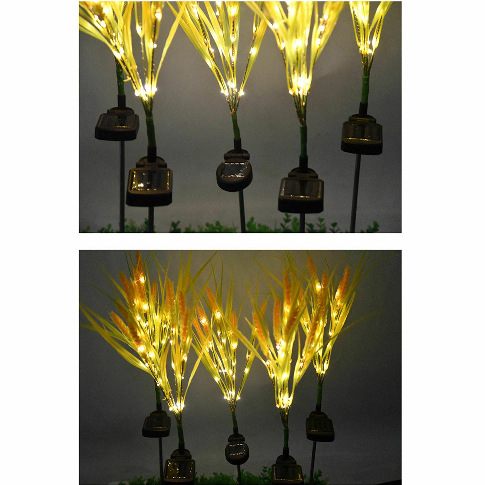 Solar Garden Stake Lights Street LED Solar Powered Landscape Festival Wheat