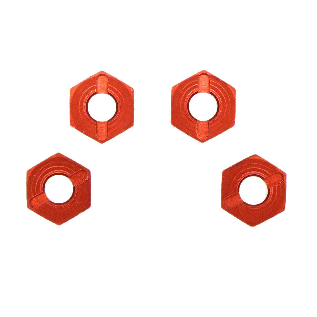4pcs 1/18 Upgraded Accessories Wheel Hex Hub Adapter for RC Car Red