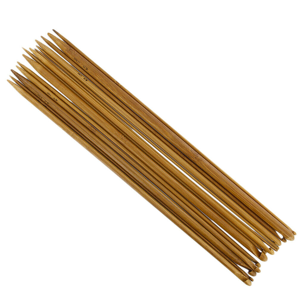 13.8" Bamboo  Afghan Tunisian Crochet Hooks 14 Sizes 3.0-10.0mm