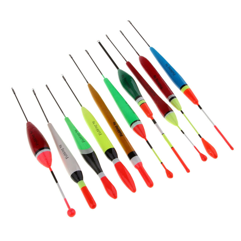 20x Durable Freshwater Fishing 5g Balsa Tackle Wooden Floats Bobbers Crappie