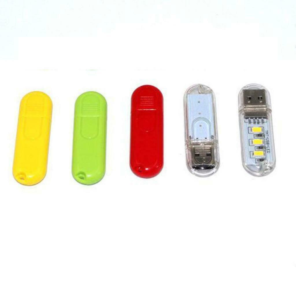 5 Piece USB LED Flexible Light Lamp for Notebook Laptop Desktop Book Reading