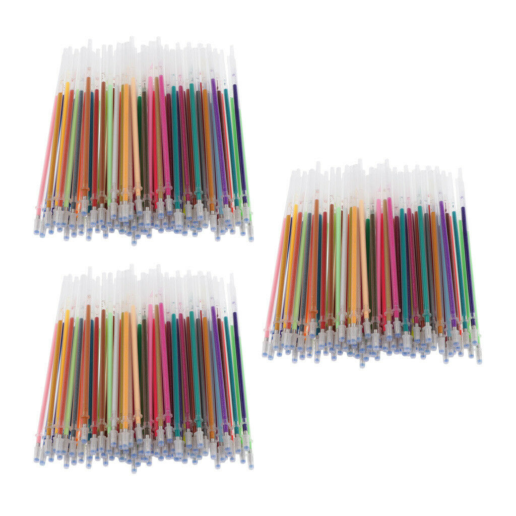 300x Gel Pen Refills Markers Writing Stationery DIY Art Painting Supplies