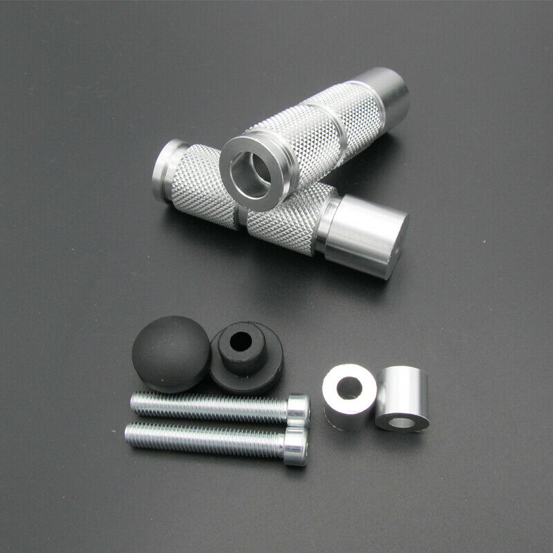 1 Pair Footrest Footpeg Foot Pedals CNC Aluminum for Motorcycle ATV Motorbike