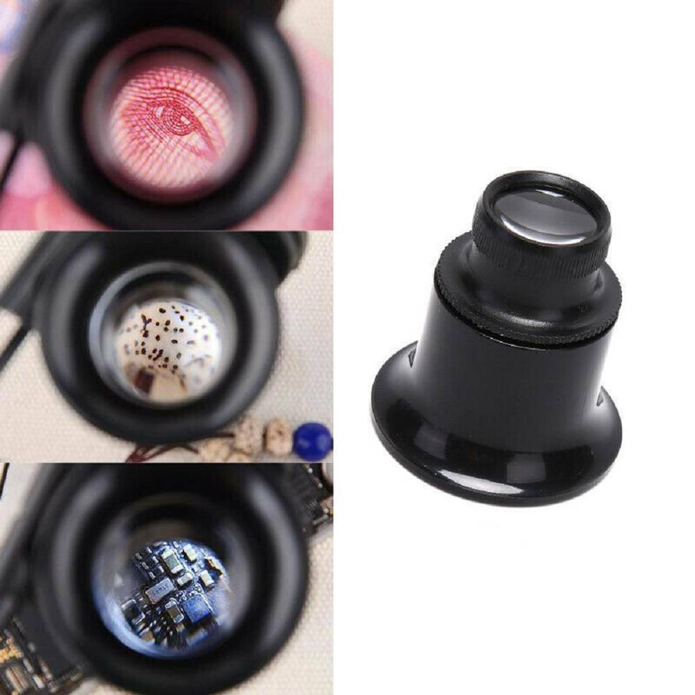 20X Pocket Magnifying Glass Jewellers Loupe Jewellery Eye Lens Magnifier Loop US