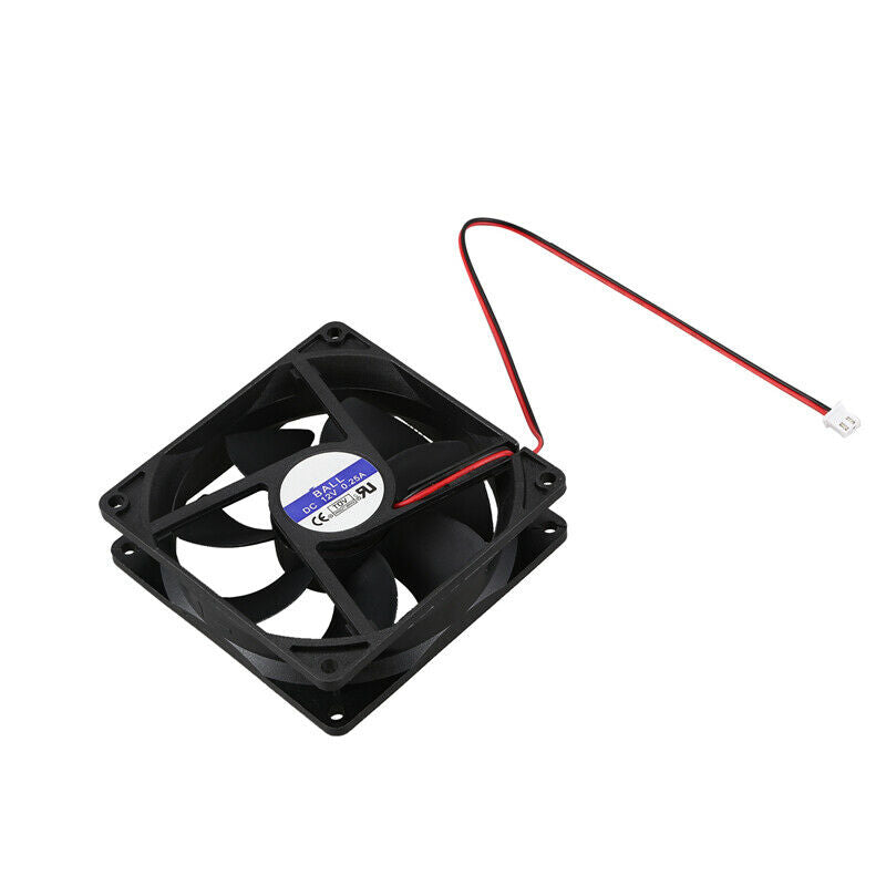 92mm x92mm x 25mm DC 12V 2Pin 65.01CFM Computer Case CPU Cooler Cooling Fan E3M7