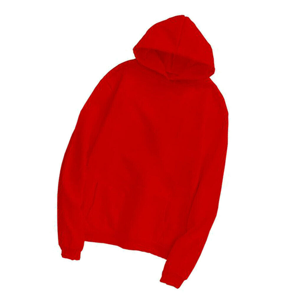 Hooded Fleece Sweatshirt Casual Basic Pullover Sweatshirt for Unisex XL