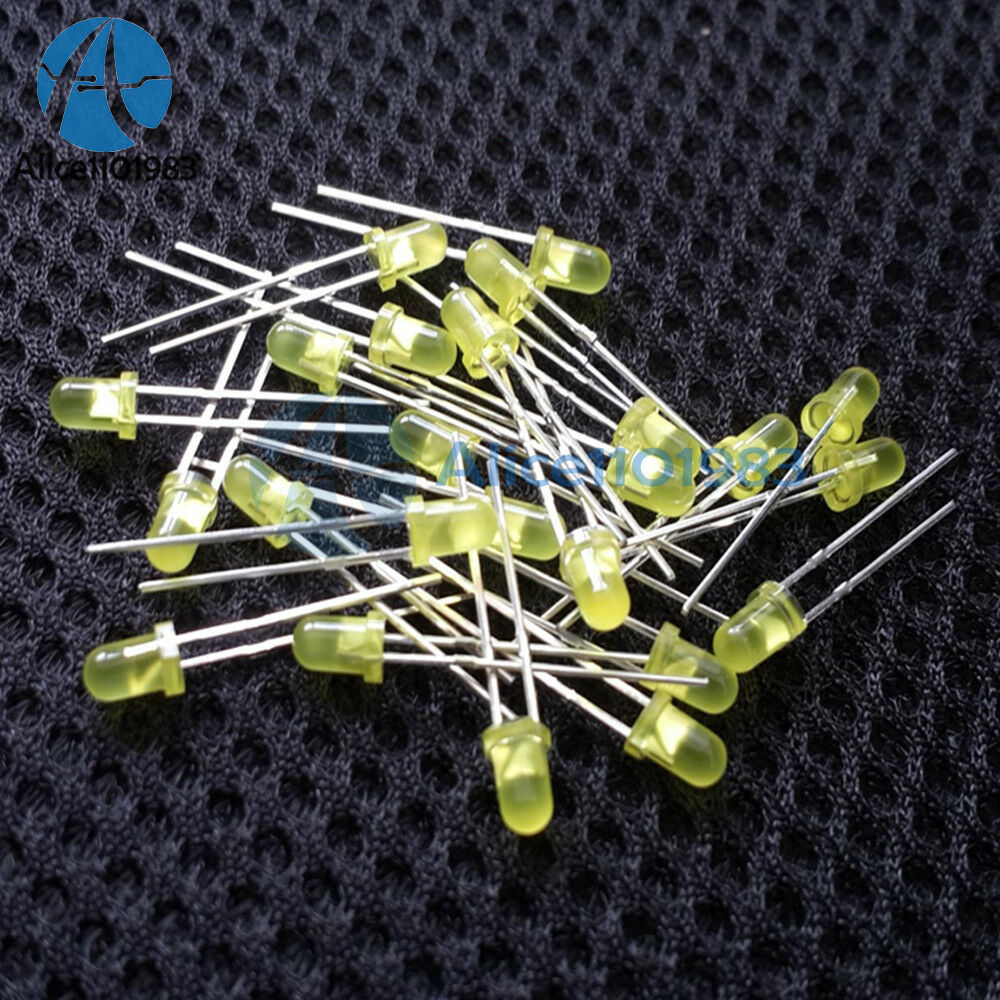 500PCS LED 3MM yellow COLOR  yellow LIGHT Super Bright Emitting Diode