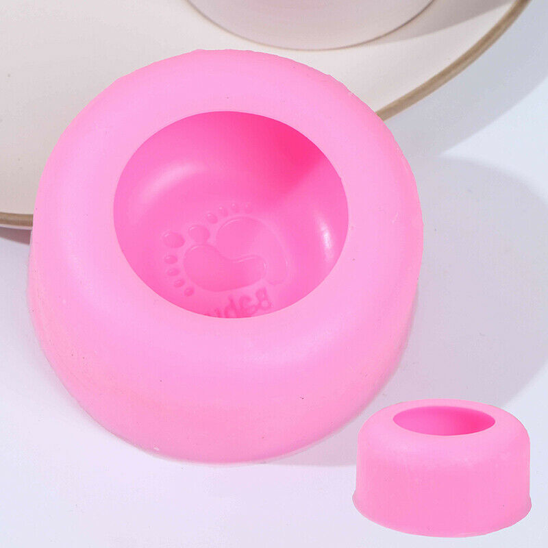 Baby Feet Soap Mold DIY Round Shape Chocolate Candy Baking Mould Handmade MoBDA