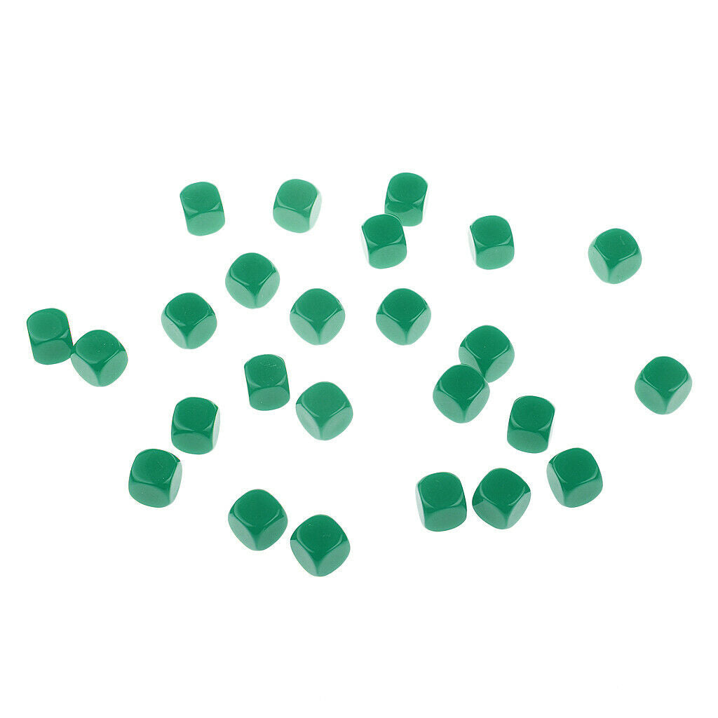100x Blank D6 Six-sided Dices Cubes for Dragons D&D TRPG Party Game Supplies