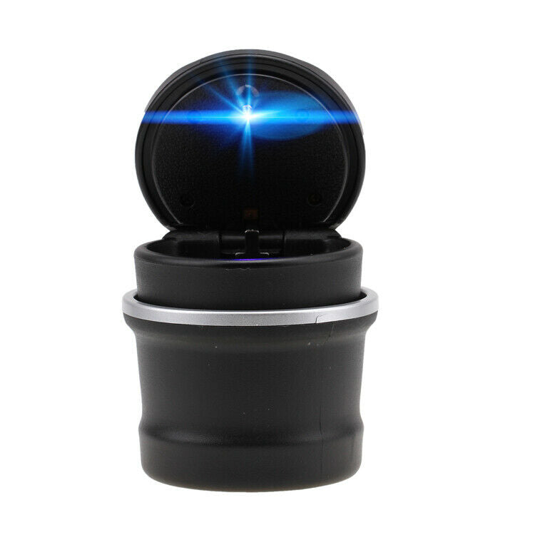Car Auto Truck Smoke Ashtray Ash Cigarette Cylinder Cup Holder LED Light For BMW