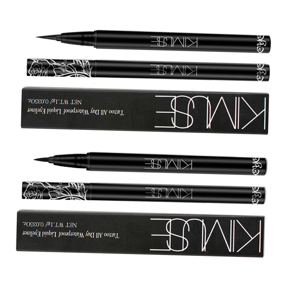 Waterproof Liquid Eyeliner Pen Long Last Makeup Eye Liner Definer Black Thick
