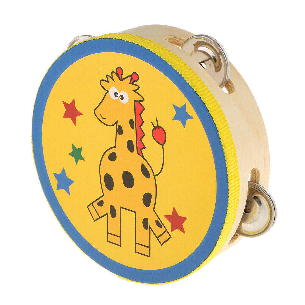 Finest 2pcs 6inch Tambourine  Hand Percussion for Kids