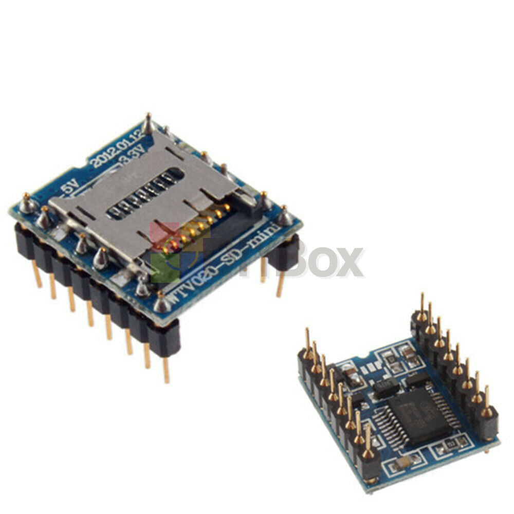 2PCS U-disk Audio Player TF SD Card voice module MP3 Sound WTV020-SD-16P arduino