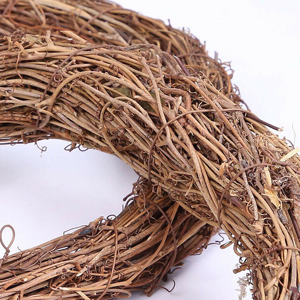 25x30cm Wreath DIY Rattan Garland Dried Grapevine Frame Wedding Door Decor