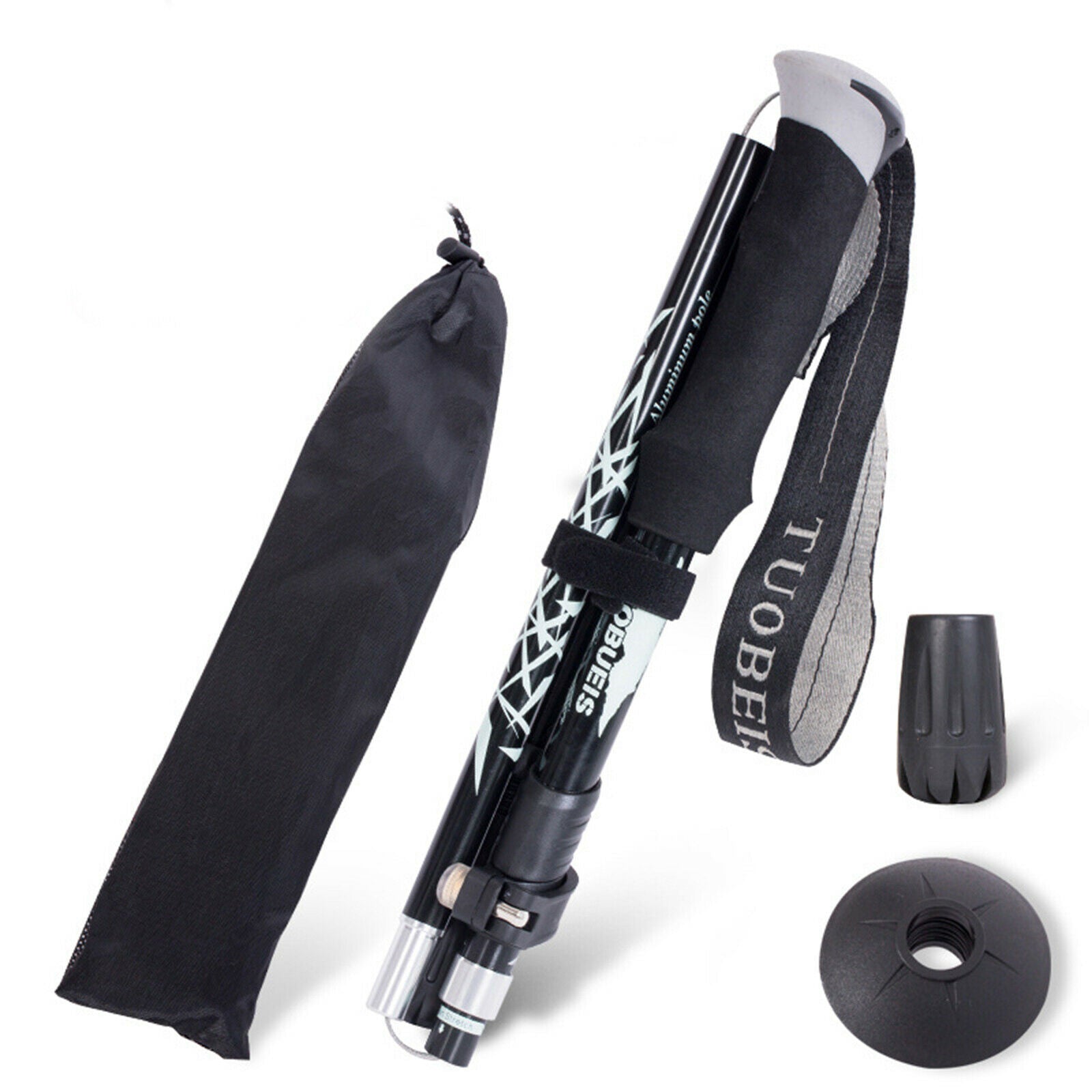 Trekking Poles Quick Adjust Flip-Lock Foldable Walking Sticks for Walking Long