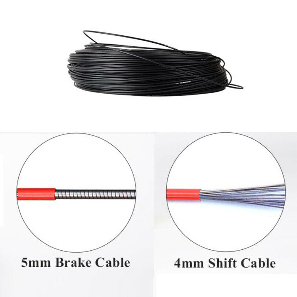 Bike Cable Housing Bicycle Outer Casing 4mm Dia. Shift Line Wire Wrap Cover