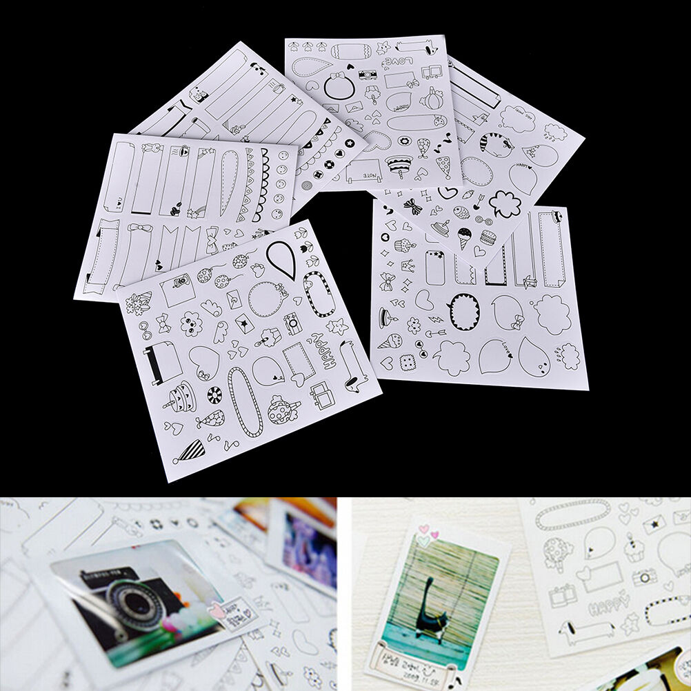 6 sheet Notebook album Calendar Memo Diary Planner notes Decor Paper Stick.l8