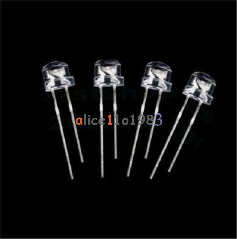 50PCS NEW F5 5mm BLUE Straw Hat Superbright LED Light LED Lamp