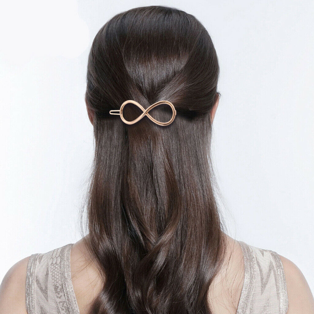 Fashion Geometric Dainty Hairpin Clip Alloy Hair Snap Clamp Hair Accessories