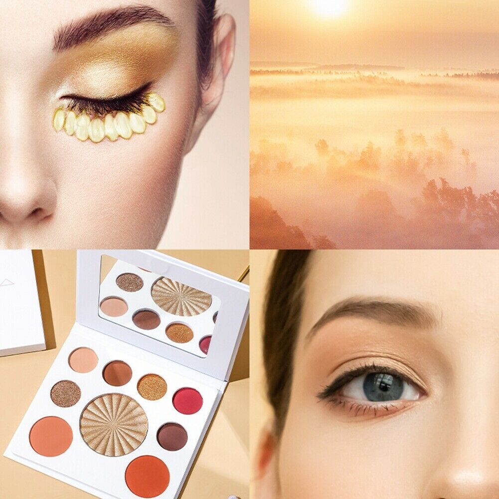 9 Color Eye-shadow Daily Makeup Fine Shimmering Earth Color Eye-shadow Palette