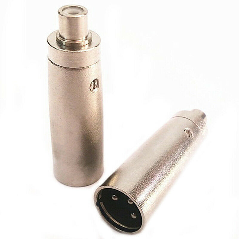 3 Pin XLR Plug Male to RCA Female Audio Adapter Connector Microphone Ampl.l8