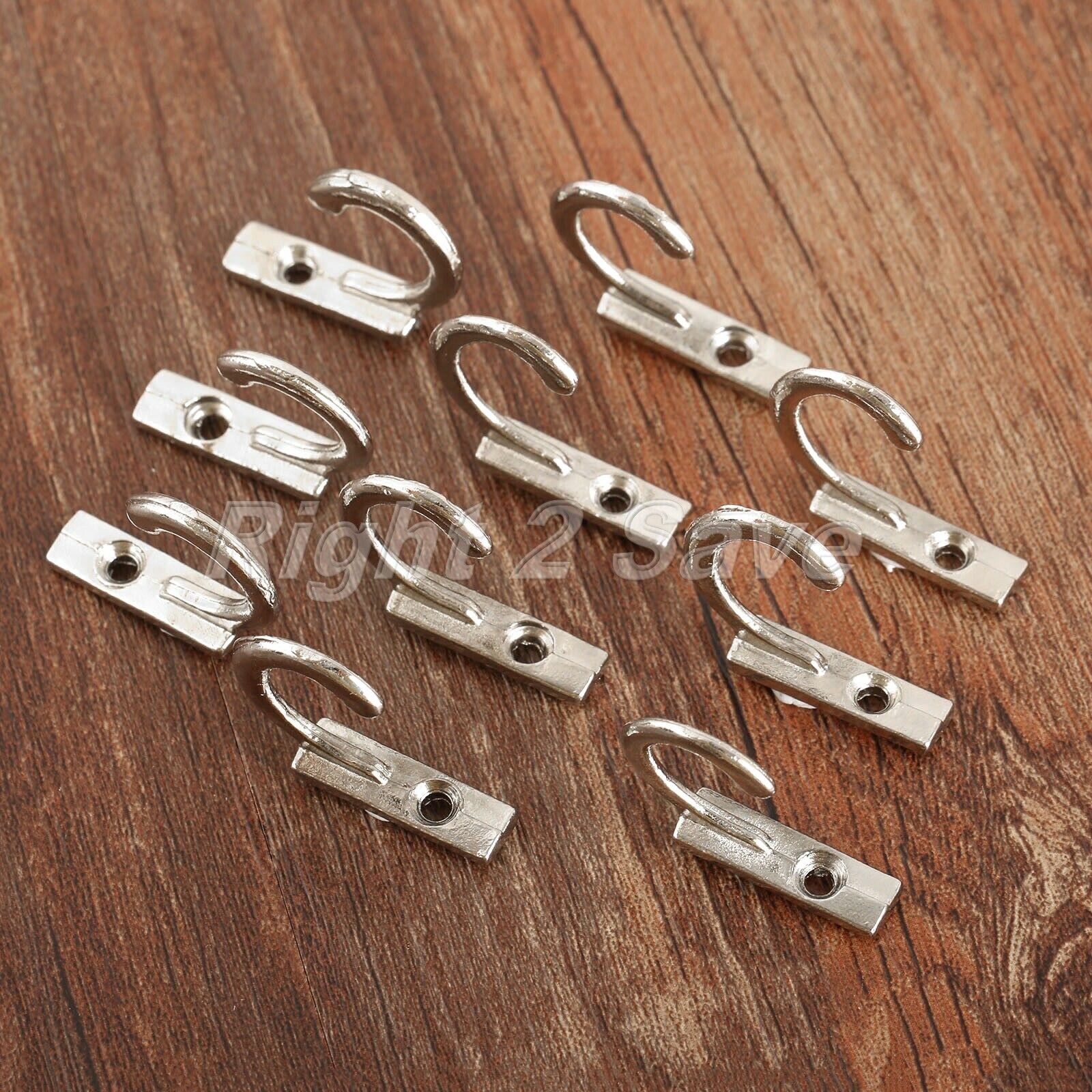 Sliver Wall Door Metal Hooks Hanger Organization For Key Clothes Coat Hat Towel
