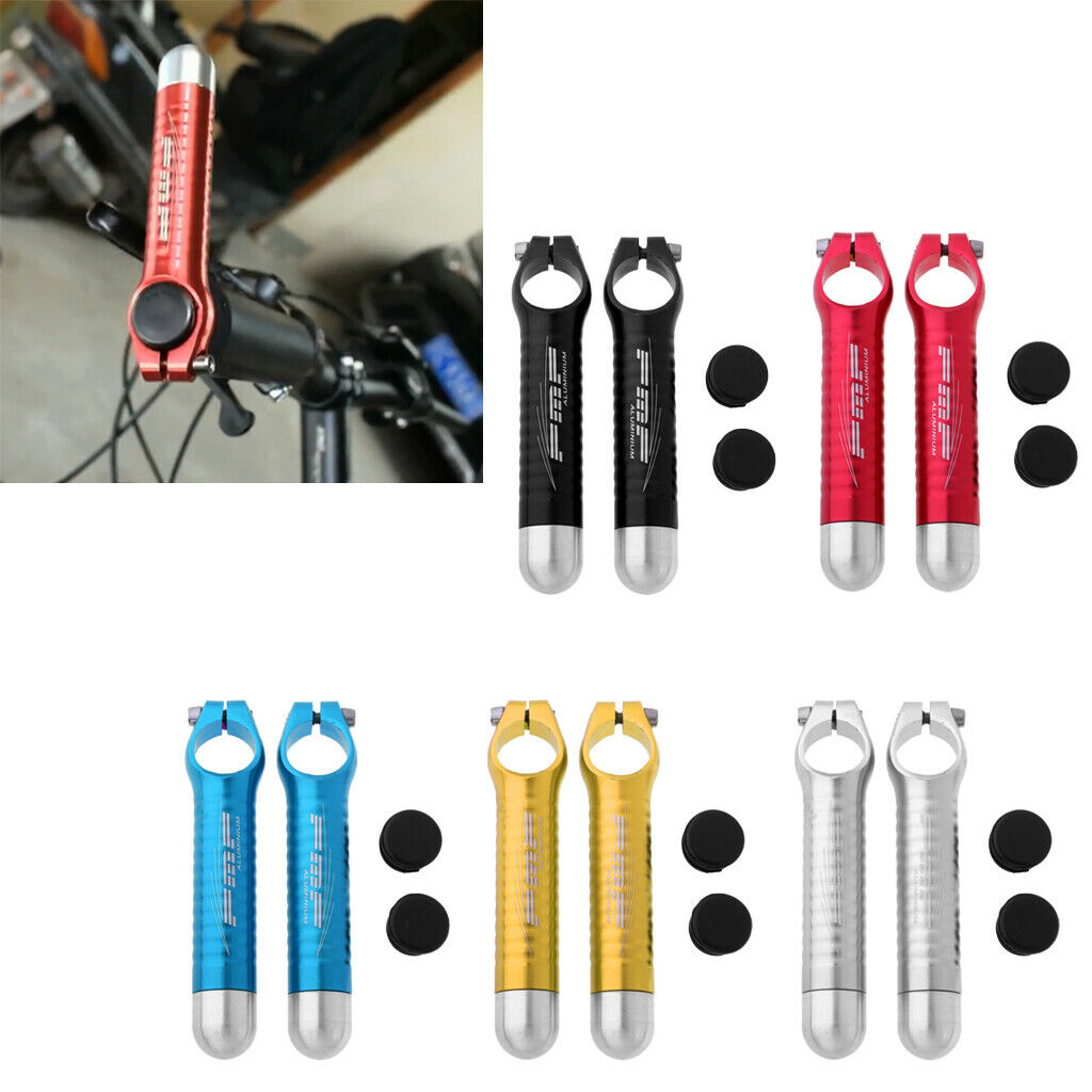 1 Pair Bicycle Handlebar Bar End Grips for MTB Mountain Bike Cycling Black