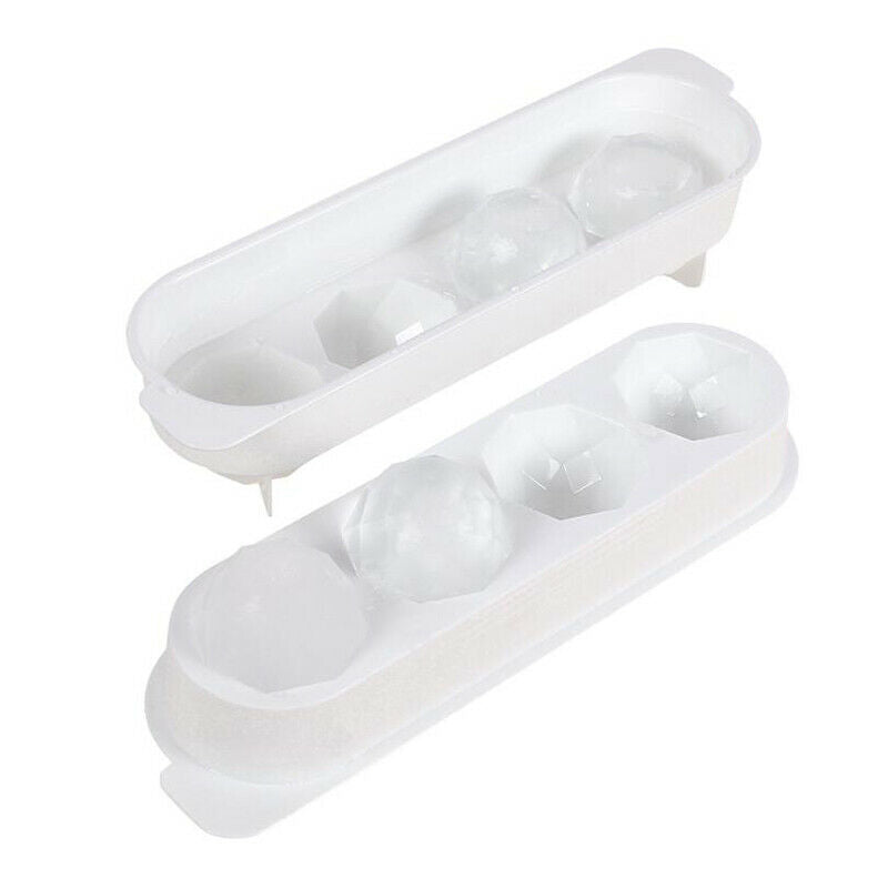 4 Cravity Round Ice Ball Maker Sphere Tray Plastic Mold Cube Summer Ice M.l8