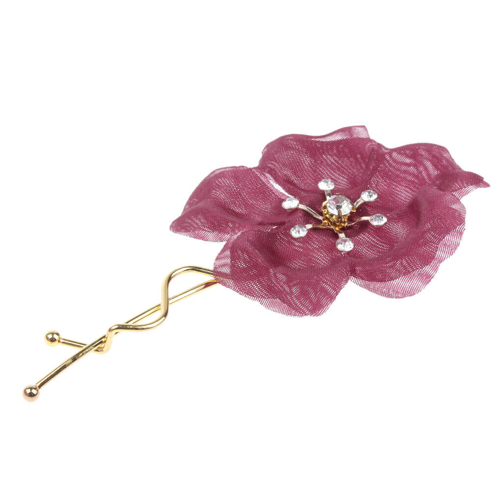 Wedding Bridal Flower Design Hair Pins Clips Women Ladies Elegant Brides Hair